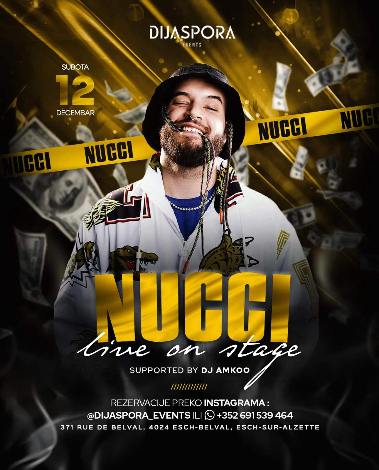 Affiche DIJASPORA — NUCCI UZIVO